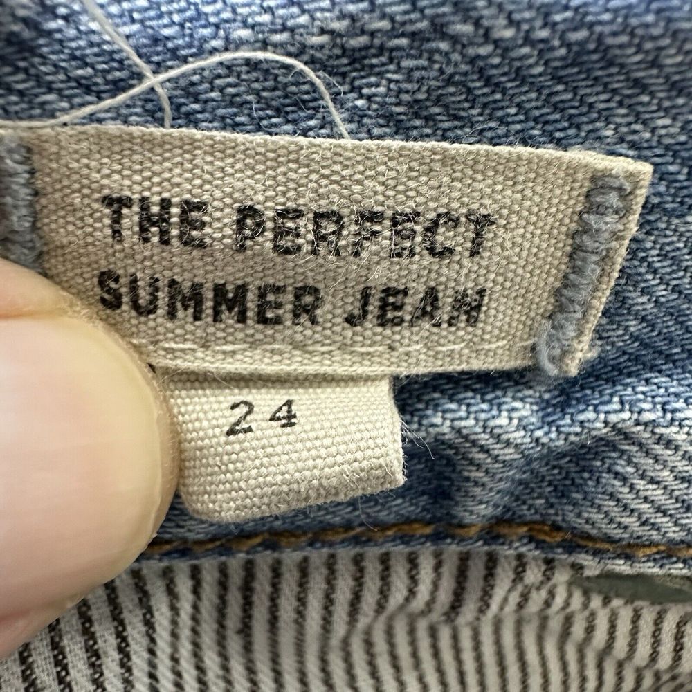 Madewell The Perfect Summer Jean Straight Light Wash Women's‎ Size 24 Raw Hem - Picture 7 of 10